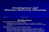 Contingency and Disaster Recovery Planning