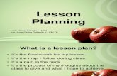 Lessonplanning Presentation