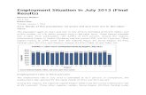 Employment Situation in July 2013