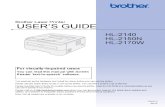 User Manual Brother Hl-2170w