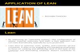 Application of Lean
