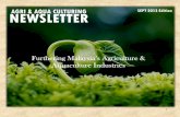 Agri and Aqua Culturing Newsletter Sept 2013 Quarterly