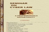 Cyber Law a Professional Oppourtunity
