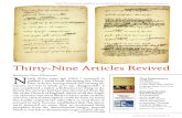 Thirty-Nine Articles Revived
