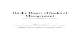 On the Theory of Scales of Measurement - S. S. Stevens