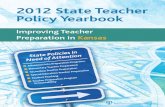 2012 State Teacher Policy Yearbook Kansas NCTQ Report