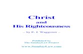Waggoner Christ and His Righteousness
