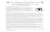 Clash of the Titans / 40k open 3++ 2014 Player's Pack