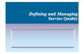 Defining the service quality