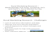 1.8.Rural Marketing Research – Methodology and Tools,