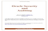 Oracle Security and Auditing