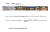 Ionic Liquid Electrolyte Development
