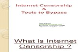 Internet Censorship and Tools to Bypass