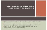 10 Common Dreams and Their Meaning