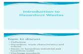 1.Introduction to Hazardous Wastes