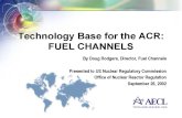 Technology Base for the ACR Fuel Channels
