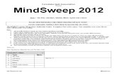 MindSweep 2012 Part I Questions