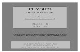 Class x Physics Question Bank for Sa-i 2013-14