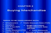 Chapter 2 - Buying Merchandise