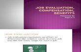 Job Evaluation, Compensation,