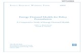 Energy Demand Models for Policy Formulation
