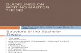 Guidelines on Writing Master Thesis_2012