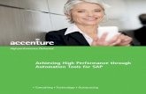 Achieving High Performance Through Automation
