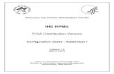 IHS RPMS FOIA Distribution Version Configuration Guide Addendum I