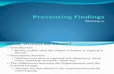 Meeting 10 Presenting Findings