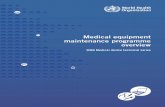 Management - Medical Equipment Maintenance Programme Overview