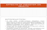 Disaster and Health