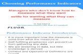 3 Choosing Performance Indicators Day One 9AM