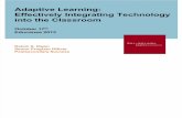 Adaptive Learning:  Effectively Integrating Technology into the Classroom (181417971)