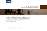 Effects of Quantitative Easing on Asia: Capital Flows and Financial Markets
