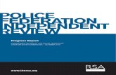 RSA Police Federation Review progress report