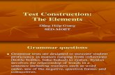 Test Construction: The Elements