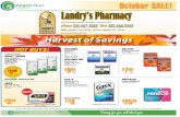 Landry's Pharmacy October Sales