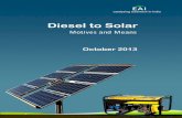 Diesel to Solar - Motives and Means
