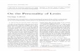 Gyorgy Lukacs - Interview - On the Personality of Lenin, Marxism Today, 1971
