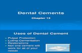 Dental Cements Chapter 13
