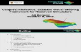 Coupled Interactive, Scalable Visual Steering Framework for Reservoir Simulators