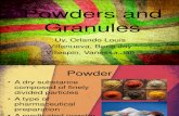Powders and Granuleswhat