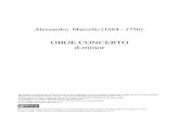 Oboe Concerto in d Minor Alessandro Marcello