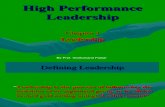 High Performance Leadership - 1