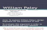 Paley's Design Argument