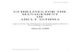 Guidelines for the Treatment of Adult Asthma