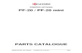 Kyocera Paper Feeder PF-20 Parts Manual