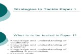 Strategies to Help Pupils to Tackle Paper 1
