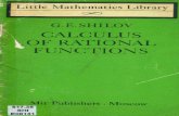 MIR - LML - Shilov G. E. - Calculus of Rational Functions - 1982