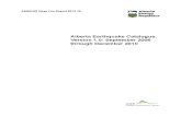 OFR 2013-15 Alberta Earthquake Catalogue, Version 1.0: September 2006 through December 2010